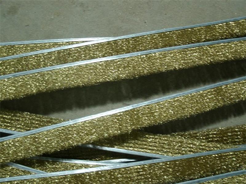 钢带钢丝条刷（镀铜钢丝，厚度3到8mm不等）